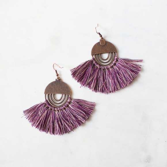 Boho Fringe Earrings - Picture 4 of 4